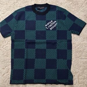 Louis Vuitton Marque Depose Checkered Polo Shirt